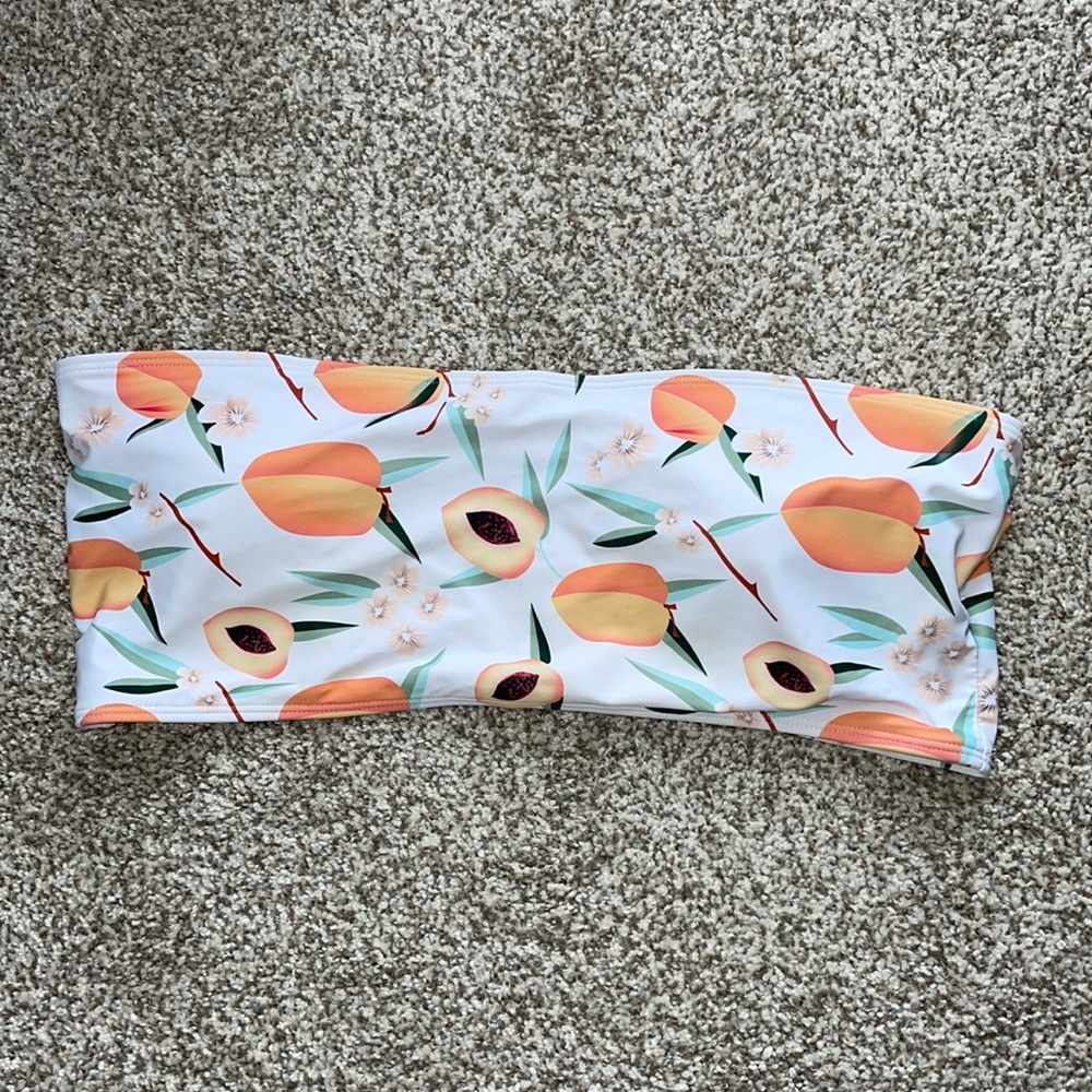 Peach bikini top